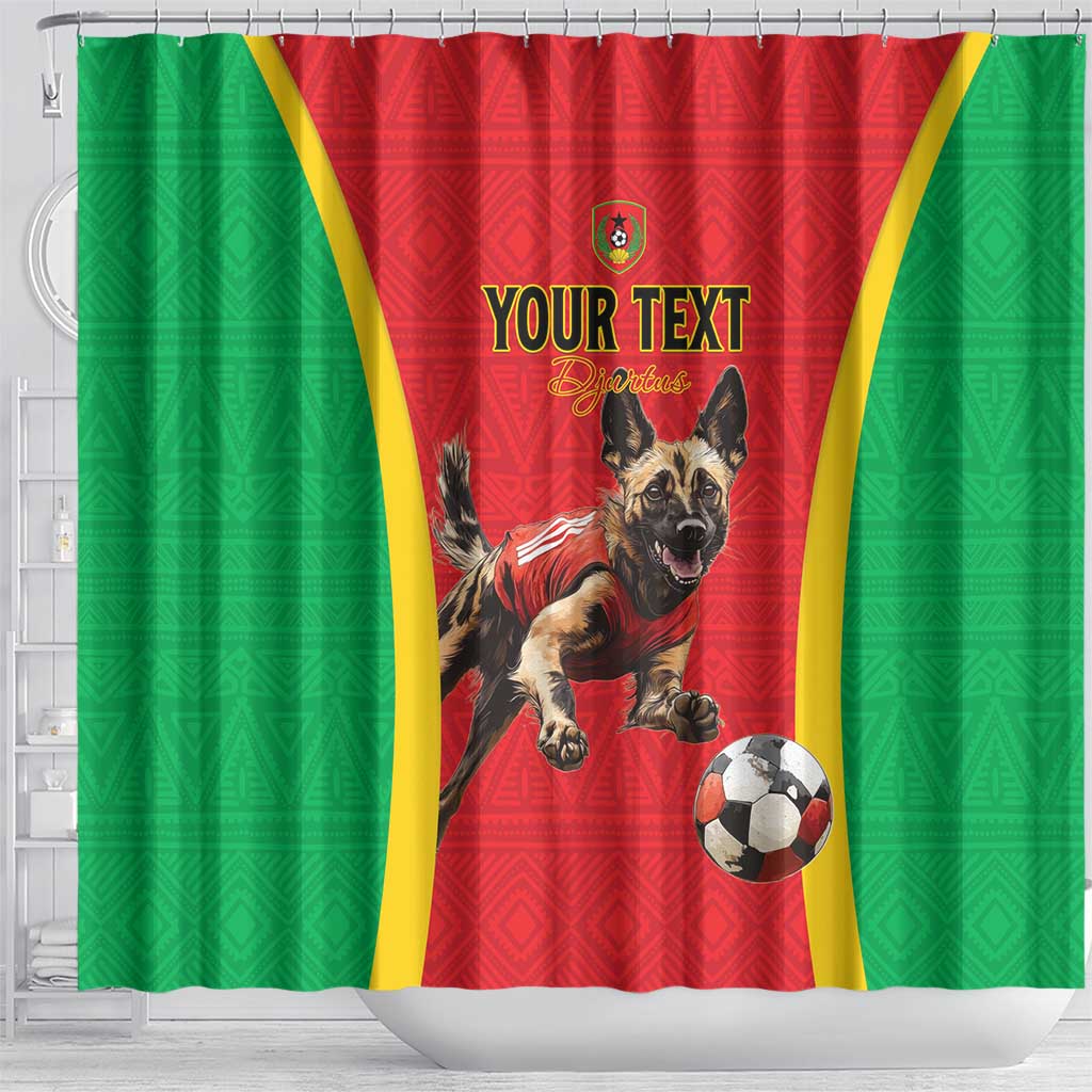 Custom Guinea-Bissau Football Shower Curtain Go Djurtus Go