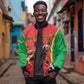 Custom Guinea-Bissau Football Sleeve Zip Bomber Jacket Go Djurtus Go