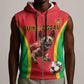 Custom Guinea-Bissau Football Sleeveless Zip Hoodie Go Djurtus Go - African Pride