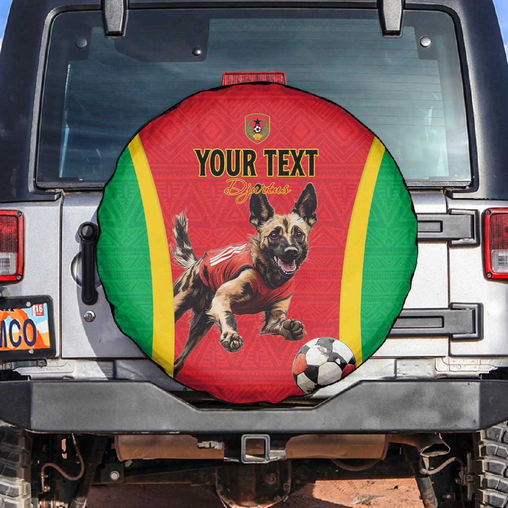 Custom Guinea-Bissau Football Spare Tire Cover Go Djurtus Go