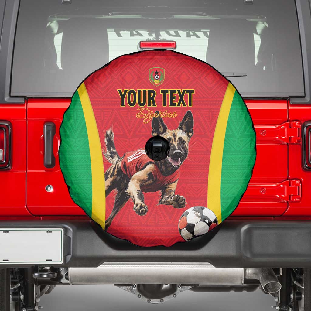 Custom Guinea-Bissau Football Spare Tire Cover Go Djurtus Go
