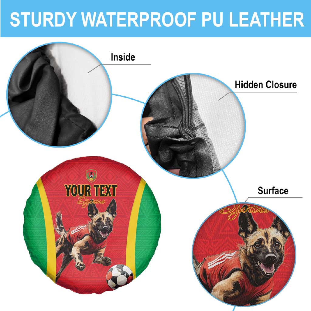 Custom Guinea-Bissau Football Spare Tire Cover Go Djurtus Go