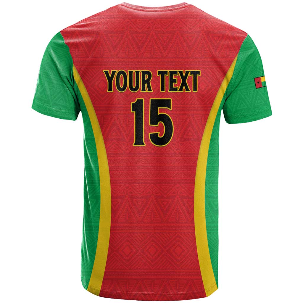 Custom Guinea-Bissau Football T shirt Go Djurtus Go