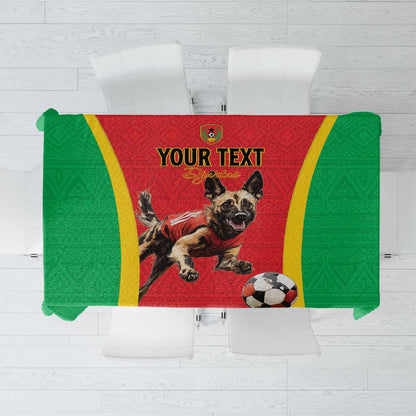 Custom Guinea-Bissau Football Tablecloth Go Djurtus Go