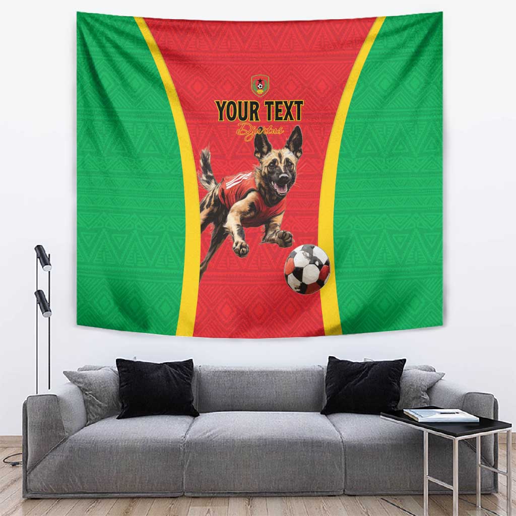 Custom Guinea-Bissau Football Tapestry Go Djurtus Go