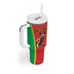 Custom Guinea-Bissau Football Tumbler With Handle Go Djurtus Go