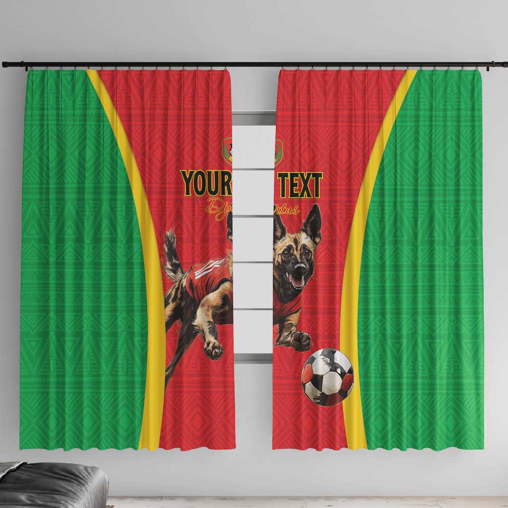 Custom Guinea-Bissau Football Window Curtain Go Djurtus Go