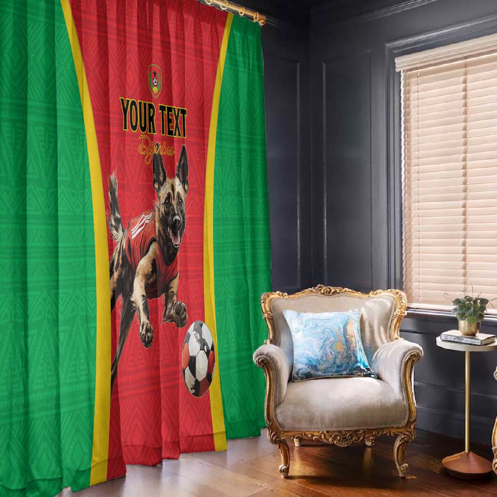 Custom Guinea-Bissau Football Window Curtain Go Djurtus Go