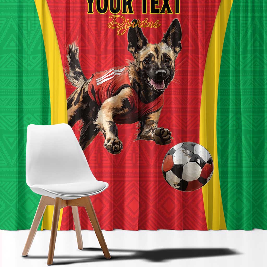 Custom Guinea-Bissau Football Window Curtain Go Djurtus Go