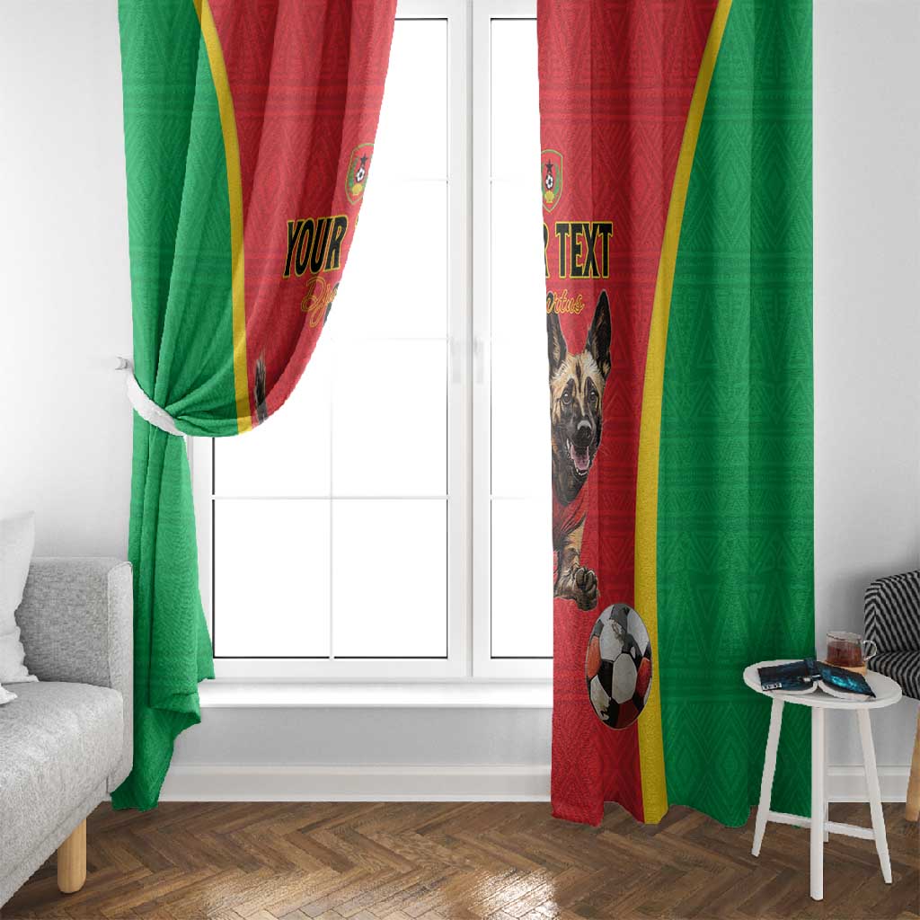 Custom Guinea-Bissau Football Window Curtain Go Djurtus Go