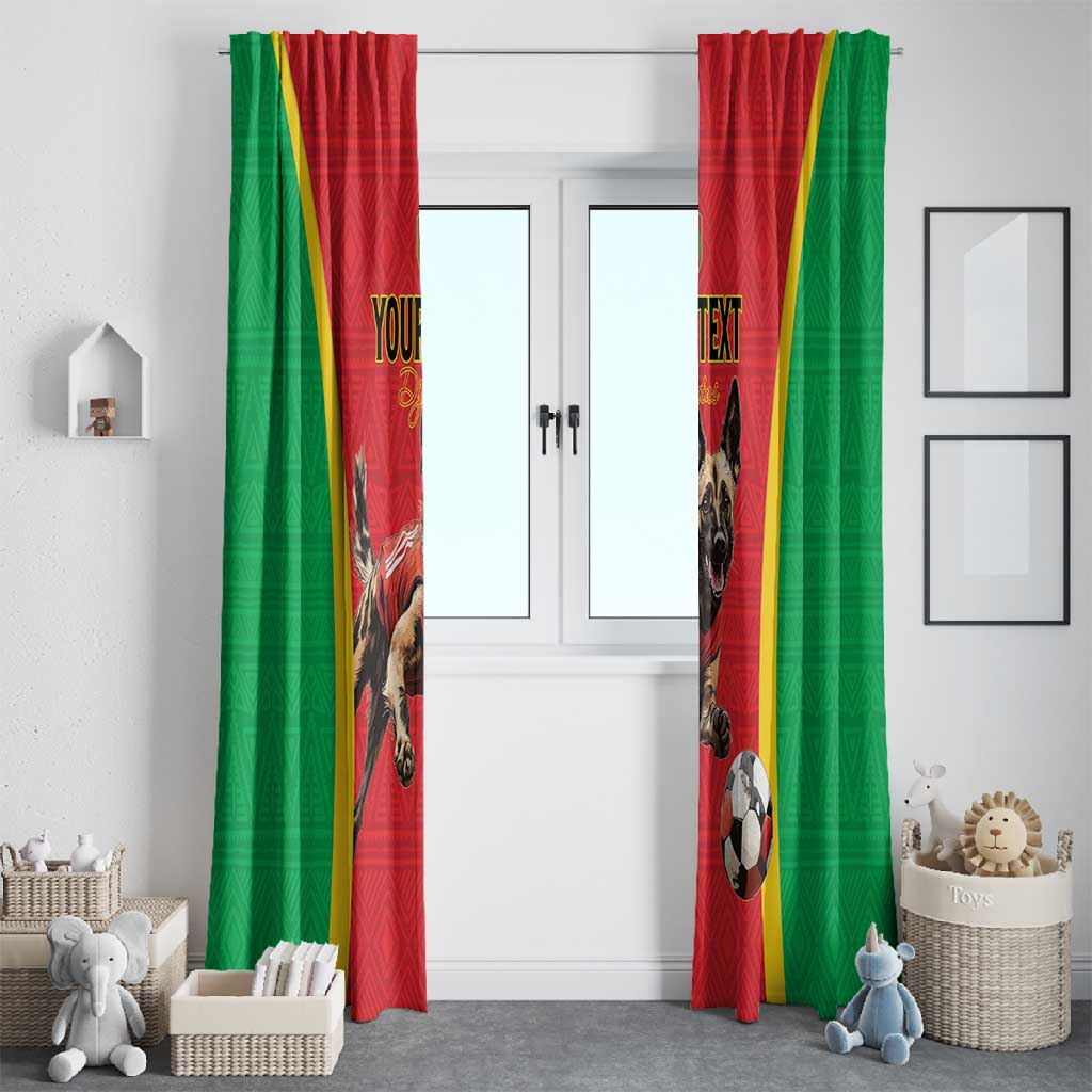 Custom Guinea-Bissau Football Window Curtain Go Djurtus Go