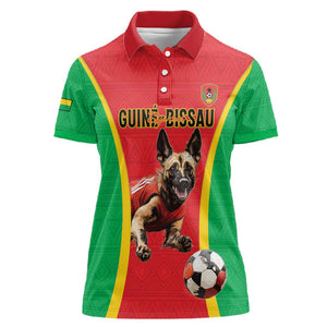 Custom Guinea-Bissau Football Women Polo Shirt Go Djurtus Go