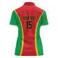Custom Guinea-Bissau Football Women Polo Shirt Go Djurtus Go