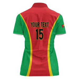 Custom Guinea-Bissau Football Women Polo Shirt Go Djurtus Go