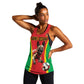 Custom Guinea-Bissau Football Women Racerback Tank Go Djurtus Go