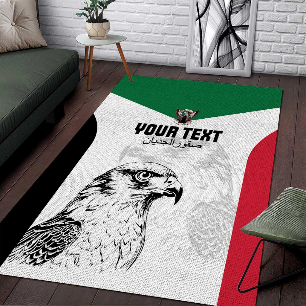Custom Sudan Football Area Rug Yalla Sudan