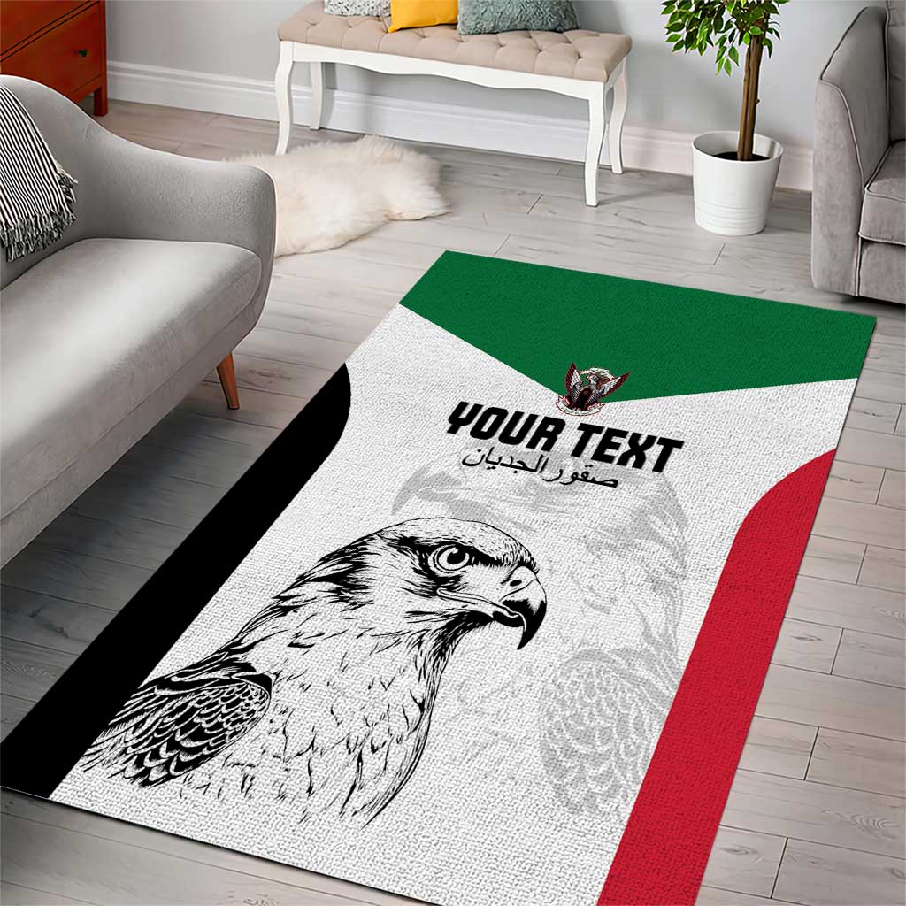 Custom Sudan Football Area Rug Yalla Sudan