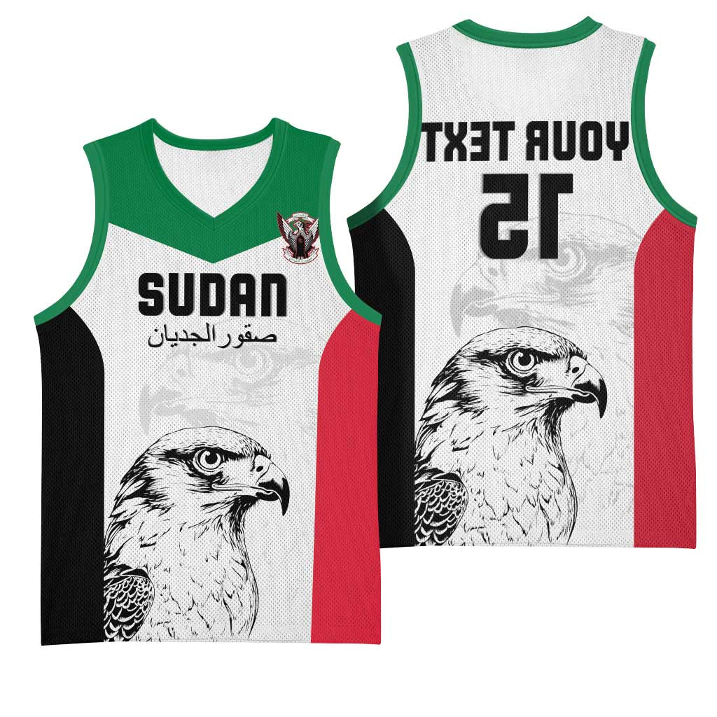 Custom Sudan Football Basketball Jersey Yalla Sudan - African Pride