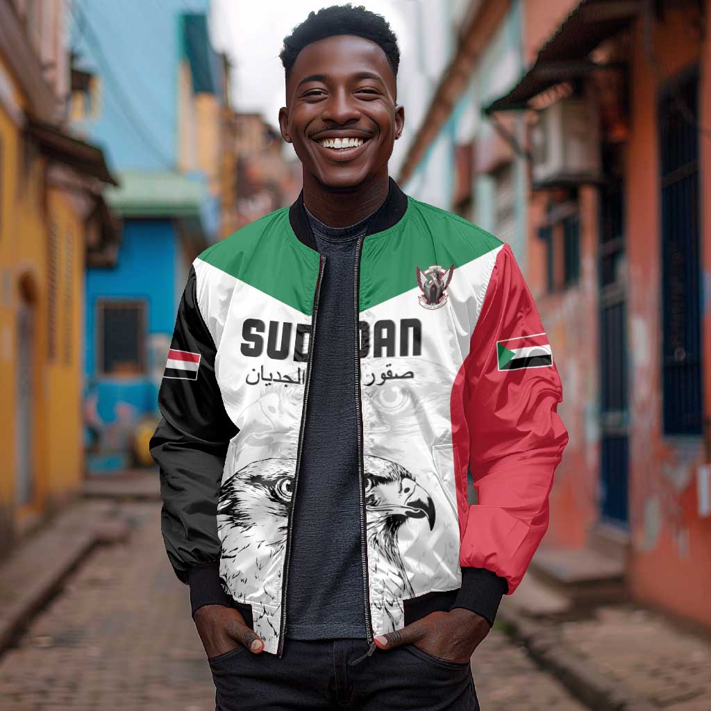 Custom Sudan Football Bomber Jacket Yalla Sudan