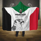 Custom Sudan Football Hooded Blanket Yalla Sudan