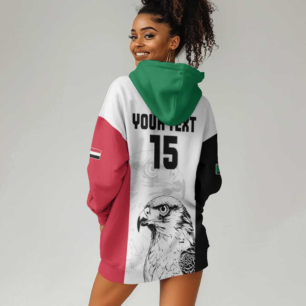Custom Sudan Football Hoodie Dress Yalla Sudan