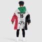 Custom Sudan Football Kid Wearable Blanket Hoodie Yalla Sudan