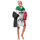 Custom Sudan Football Kid Wearable Blanket Hoodie Yalla Sudan