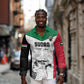 Custom Sudan Football Long Sleeve Button Shirt Yalla Sudan