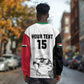 Custom Sudan Football Long Sleeve Shirt Yalla Sudan