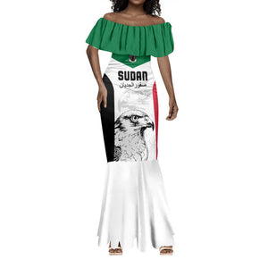Custom Sudan Football Mermaid Dress Yalla Sudan