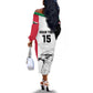 Custom Sudan Football Off The Shoulder Long Sleeve Dress Yalla Sudan