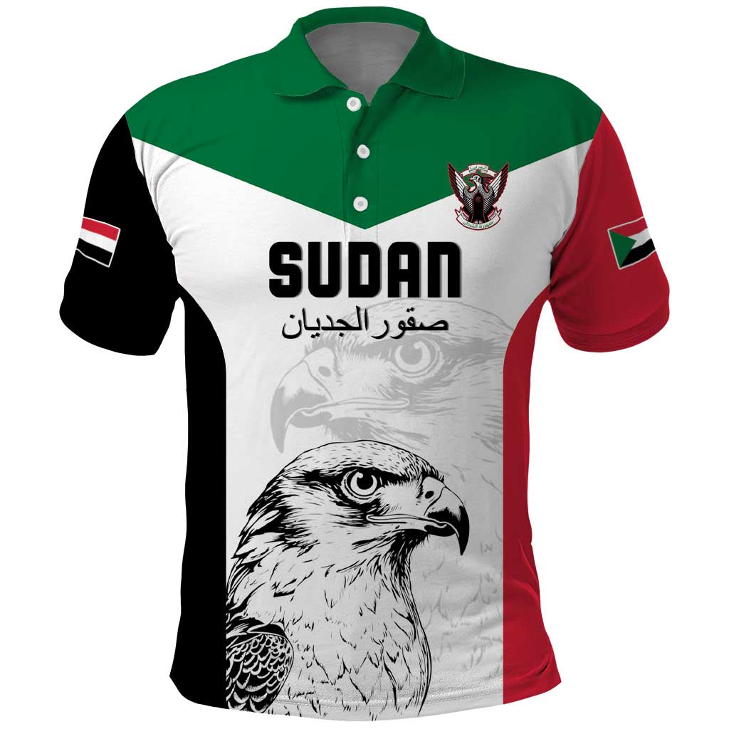 Custom Sudan Football Polo Shirt Yalla Sudan