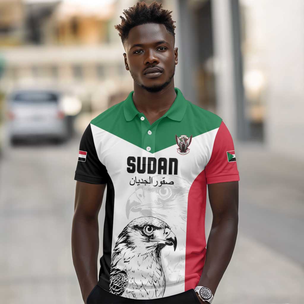 Custom Sudan Football Polo Shirt Yalla Sudan