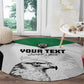 Custom Sudan Football Round Carpet Yalla Sudan