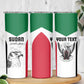 Custom Sudan Football Skinny Tumbler Yalla Sudan LT15