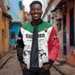 Custom Sudan Football Sleeve Zip Bomber Jacket Yalla Sudan