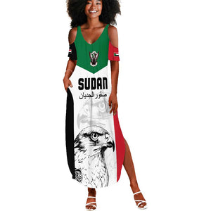 Custom Sudan Football Summer Maxi Dress Yalla Sudan