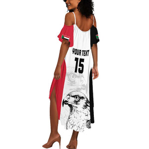 Custom Sudan Football Summer Maxi Dress Yalla Sudan
