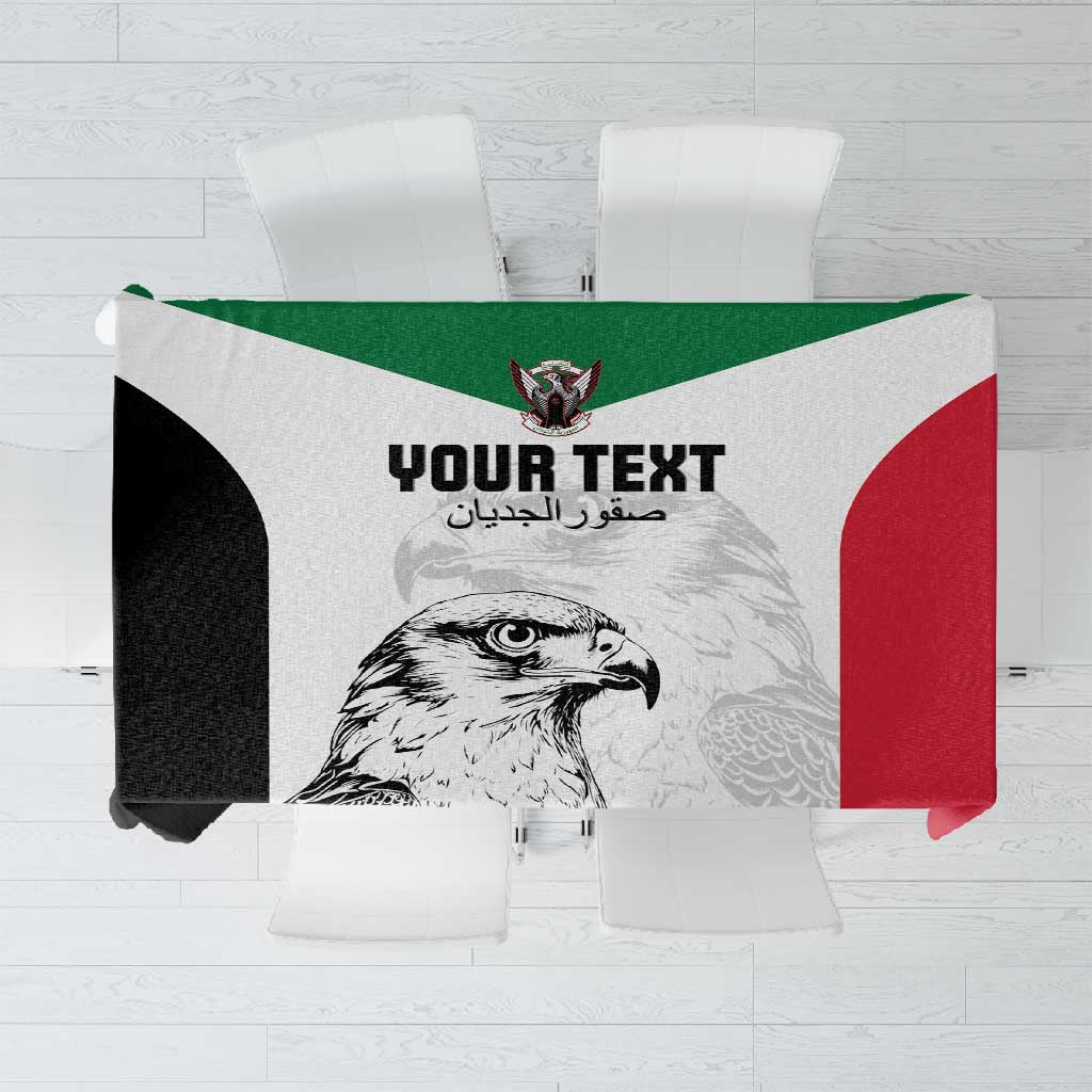 Custom Sudan Football Tablecloth Yalla Sudan
