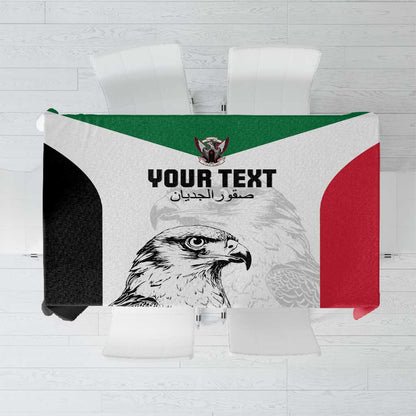Custom Sudan Football Tablecloth Yalla Sudan