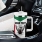 Custom Sudan Football Tumbler With Handle Yalla Sudan LT15