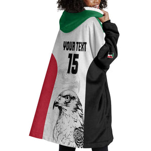 Custom Sudan Football Wearable Blanket Hoodie Yalla Sudan