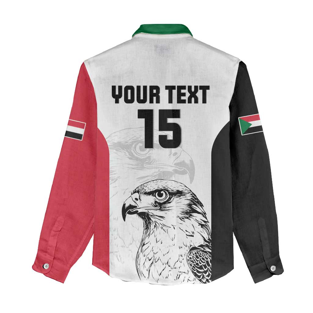Custom Sudan Football Women Casual Shirt Yalla Sudan