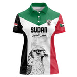 Custom Sudan Football Women Polo Shirt Yalla Sudan