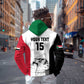 Custom Sudan Football Zip Hoodie Yalla Sudan