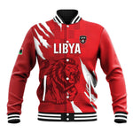 Custom Libya Football Baseball Jacket Yalla Libya