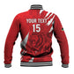 Custom Libya Football Baseball Jacket Yalla Libya