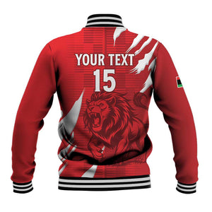 Custom Libya Football Baseball Jacket Yalla Libya