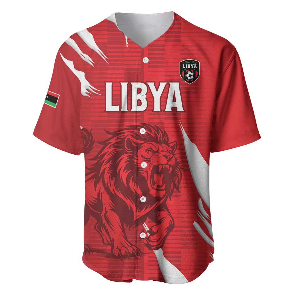 Custom Libya Football Baseball Jersey Yalla Libya