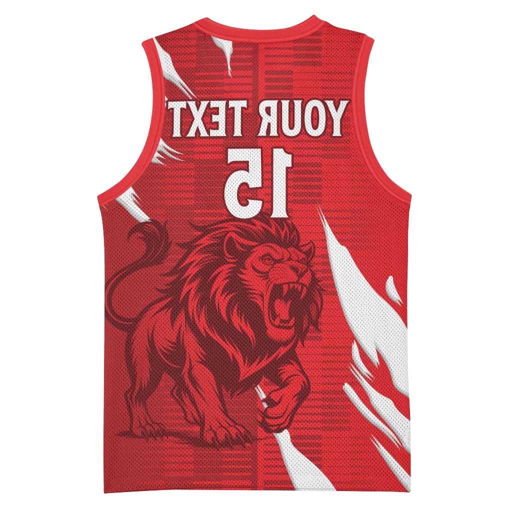 Custom Libya Football Basketball Jersey Yalla Libya - African Pride